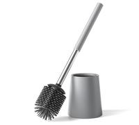 Siapapla Toilet Brush & Holder Set, 304 Stainless Steel, Replaceable Head