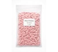 SiarFrozen Large Pinky Mice 2-3g (50 Count) - Premium Frozen Feeder Pinkies for Hatchling Snakes, Baby Reptiles & Raptors