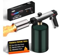 Siasky Propane Torch with One-Click Max Fire, Flame Thrower Gun Charcoal Lighter with a Safety Lock, Kitchen Blow Torch for Cooking, BBQ, Sous Vide, Grill (Tank Not Included)