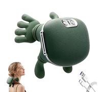 Siasoo Massage Master for Shoulder, Cordless Shiatsu Massage Pillow with Heat: Deep Kneading for Neck Shoulders Back Abdominal - Portable Relaxation