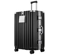 SIATELOO 3-Piece Zipperless Luggage Set,20/24/28 Inch, Airline Approved Carry-On 22x14x9, TSA Lock, 9H Scratch-Proof PC Hardshell, Aluminum Frame, 360° Spinner Wheels, Checked Suitcases, Black, TSA 28