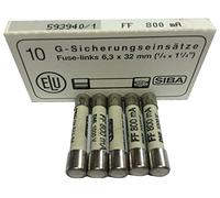 SIBA Fuse 70 172 40 7017240 70-172-40 800mA 1000V DMI Fuse JPSF086 (5)(x5 Fuses)
