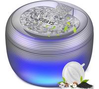 SIBAYS - 120oz/3.5L cat water fountain, automatic pet water fountain for cats indoor, super quiet cat drinking fountain with visible water level,