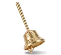 Sibba 1.5IN Brass Hand Bell Super Loud Solid Brass Small Hand Call Bell | Dinner Hand Bell, Wedding Bell, Tibetan Bell, Meditation Bell, Classroom Bell, for the Elderly at Home