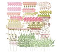 Sibba 160pcs Plants Floral Stickers for Scrapbooking, Self-Adhesive Vintage Floral Leaves Scrapbook Stickers Botanical for Decoration Planners Dairy Journal Card Letters Laptops Phone Case DIY Crafts