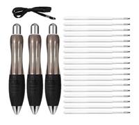Sibba 18 Pcs Big Fat Pens Aids Writing Heavy Weighted Ballpoint Pens 3 Pcs Handicap Large Wide Grip Pens Refills for Tremor Handicap Carpal Tunnel Weak Hand Office(Black)