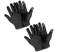 Sibba 2 Pairs Moisturizing Gloves Overnight, Touch Screen Gloves White Cotton Gloves for Dry Hands Eczema, Hand Spa Treatment Gloves for Repair Rough Cracked Dry Chapped Hands Skin, Inspection Gloves