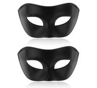 Sibba 2 Pieces Venetian Masks Masquerade Mask for Men Carnival Venetian Eye Mask Mardi Gras Masks Halloween Costume Plastic Half Face Mask for Masked Ball Fancy Dress-Up Party Accessories Cosplay
