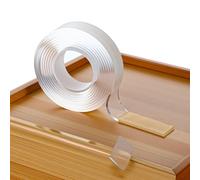 Sibba 2x Clear Edge Protector Strip Baby Proofing Corner Protectors Self Adhesive Protective Sharp Edge Wrap Cover Tape Soft Safety Corner Guards Pre-Taped for Furniture Kitchen Cabinets 0.78inx6.56FT