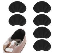 Sibba 3 Pairs Heel Grips with Strong Sticky Backing, Shoes Pads Sticker Heel Cushion Pads Shoe Liner Inserts for Loose Shoes Anti Blister Comfort Insole Heel Protectors (Black)