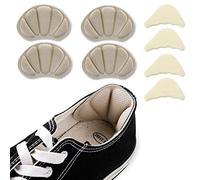 Sibba 4 Pairs Shoe Fillers for Big Shoes Adjustable Toe Filler Inserts and 2 Pairs Heel Grips for Ladies Shoes Heel Liner Shoe Pads Sticker Comfort Insoles Foot Care Cushion Heel Protector