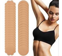 Sibba 40 Pcs Disposable Nipple Covers for Women, Pasties Sticky Bra Pads, Breast Pads Stickers Adhesive Cakes Cover Breastfeeding Petals Stickers Inserts Tape with Lift Boobs Women Beige