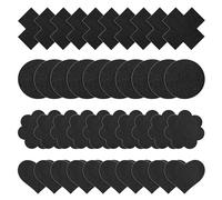 Sibba 80pcs Disposable Breast Covers - 4 Styles Nipple Cover Pasties, Self-Adhesive Bra Pads, No Show Satin Breast Petals Stickers for Women & Girls