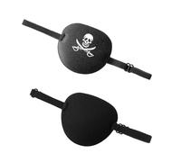 Sibba Adjustable Eye Patches for Adults Children Kids 2 PCS, Medical Eye Patch Adjustable, Adjustable Pirate Eye Patch for Left or Right Eyes Lazy Amblyopia and Cosplay