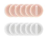 Sibba Beauty Blender Makeup Sponge 12 PCS Fluffy Make Up Foundation Applicator Face Blending Setting Pads Cosmetics Matte Loose Powder Body Paint Wet Dry Application Brushes (white/skin color)