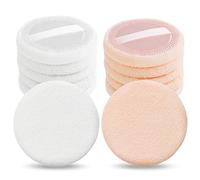 Sibba Beauty Blender Makeup Sponge 12 PCS Fluffy Make Up Foundation Applicator Face Blending Setting Pads Cosmetics Matte Loose Powder Body Paint Wet Dry Application Brushes (white/skin color)