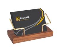 Sibba Business Card Holder Desk Display Stand Post Business Postcard Craft Show Flyer Wall Mount Catalog Case Owner Presentacion Decoration Appointment Reminder Office Organizers (W(Brown))