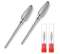Sibba Carbide Nail Drill Bit 2 Pcs, 3/32 Inch Tungsten Drill Bits for Nails