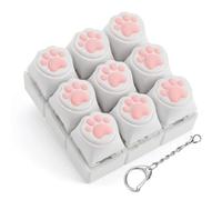 Sibba Cat Paw Keyboard Fidget Toy for Adults Clicky Keycap Clicker Keychain Cute Cat Keyboard Clicker Fidget Keychain with Clicky Sound for Autism ASMR Work Stress Relief & Anxiety Cats Lover