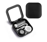 Sibba Contact Lens Cases with Mirror, Contact Lens Holder Mini Box Container, Portable Contact Lens Soaking Case with L and R Caps for Travel