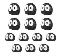 Sibba Cute Soot Sprites 40 Pcs Car Rearview Mirror Accessories Black Soot Elf Car Ornament Funny Dashboard Sticker Automotive Interior Decoration Cute Soot Sprites Decor for Car Home Office