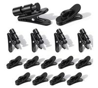 Sibba Headphone Wire Clips 15 PCS Rotatable Earbud Wire Holder Hooks for 2-4mm Cable Management Wires Collar Clip Clothing Clamps for Air Pods Samsung Earphones Headset Cord Organization Accessories