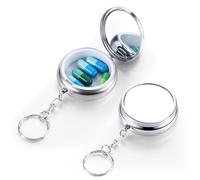 Sibba Small Pill Case, 2Pcs Portable Pill Box for Purse & Pocket, Dose Medicine Organizer Waterproof Metal Med Case for Tablets Vitamins Fish Oil Supplements, Silver