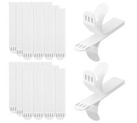 Sibba Strips Picture Hangers Without Nails for Hanging Pictures, 24 PCS Adhesive Wall Frame No Damage Tiles Frames Stick on Poster Hole Poster Hanger Walls Friendly Putty Things Tool Painting