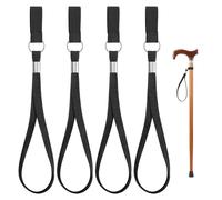 Sibba Walking Stick Wrist Strap, 4 Pcs Cane Wrist Strap Crutch Straps Leash, Walking Stick Accessories for Seniors Rehab and Mobility Aid, Suitable for Home Outdoors Travel Climbing