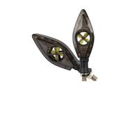 SIbeg 2PCS LED Motorcycle Flowing Turn Signal Lights With Fan Daytime Running Lights Indicators For Motorbike Scooter Moto Accessories Turns Blinkers