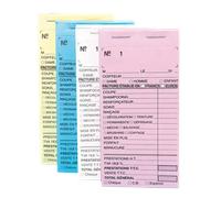 Sibel Account Book With Numbers 10pcs Pink