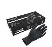 Sibel Black&Pro Gloves Reusable Latex Satin Black 20pcs Small