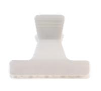 Sibel Butterfly Clamps Croco Small 12pcs White