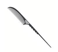 Sibel Carbon Tail Comb 22 cm, Black, Plastic, Unisex, Adults, Medium to Long Hair