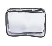 Sibel Cosmetic Bag PVC Black Transparent