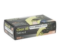 Sibel Disposable Powder-free Nitrile Gloves Black 100pcs Medium