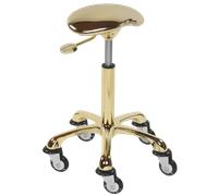Sibel Saddle Stool Rollercoaster Eccentric Gold