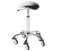 Sibel Saddle Stool Rollercoaster Eccentric Silver