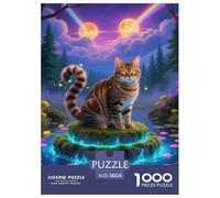 Siberian Cat 1000 Piece Puzzle Educational Games Cute Cat Colourful,Fun,Challenging And Brainteasing Adults Jigsaw Puzzle Gifts for Men38x26cm/1000pcs