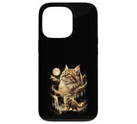 Siberian Cat Howling At The Moon Meme Case for iPhone 13 Pro