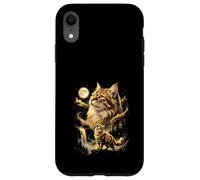 Siberian Cat Howling At The Moon Meme Case for iPhone XR