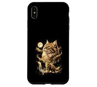 Siberian Cat Howling At The Moon Meme Case for iPhone XS Max