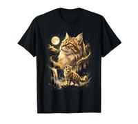 Siberian Cat Howling At The Moon Meme T-Shirt