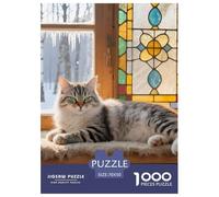 Siberian Cat Jigsaw Puzzle 1000 Pieces Adults Gift Idea Entertainment Relax Pet Cat Thick Sturdy Materials Poster 70x50cm/1000pcs