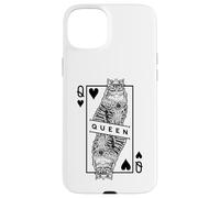 Siberian Cat Lover Queen Of Hearts Funny Pop Art Case for iPhone 15 Plus