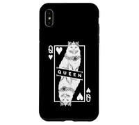 Siberian Cat Lover Queen Of Hearts Funny Pop Art Case for iPhone XS Max