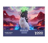 Siberian Cat Puzzles 1000 Pieces for Adults Educational Games Cute Cat Challenging Puzzles Gifts for Men70x50cm/1000pcs