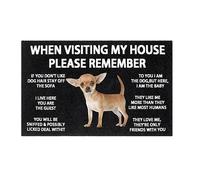 Siberian Chihuahua Doormat Kitchen Bath Dog Interior Monologue Doormat Funny Cute Doormat Door Mat Welcome Friends Doormat Funny Doormat New Home Door Mat UJu795 (A, One Size)