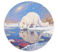 Siberian Forest Cat 1000 Pieces Animals Jigsaw Puzzles Stress Reliever Family Game Fit Together Perfectly for Adults 1000pcs (67.5x67.5cm)