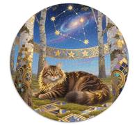 Siberian Forest Cat 1000 Pieces Animals Jigsaw Puzzles Stress Reliever Family Game Unique for Adults 1000pcs (67.5x67.5cm)